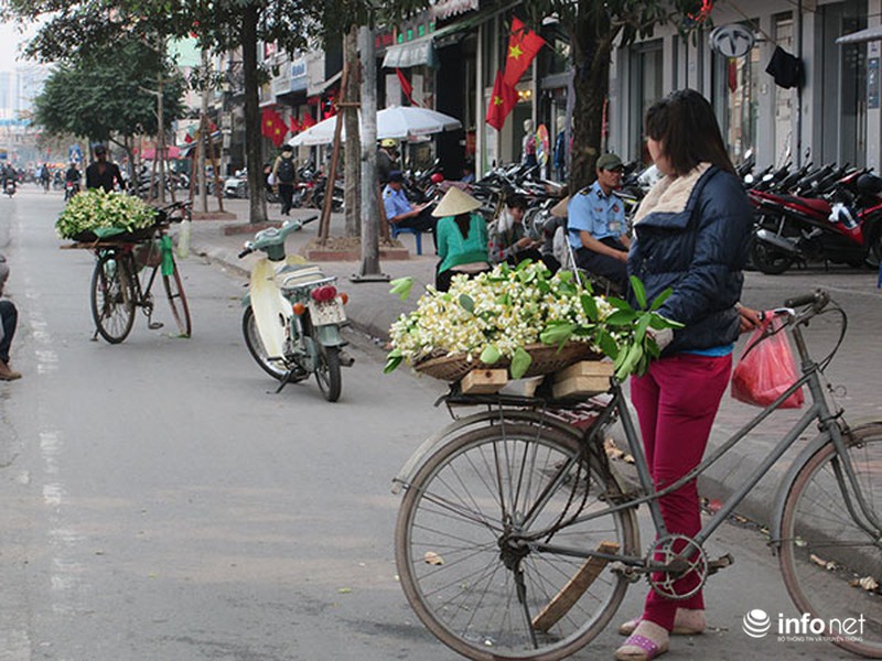 Kiếm tiền triệu mỗi ngày nhờ bán hoa bưởi dạo - ảnh 3