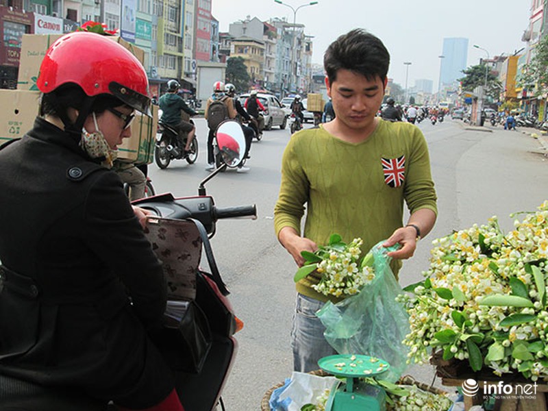 Kiếm tiền triệu mỗi ngày nhờ bán hoa bưởi dạo - ảnh 15