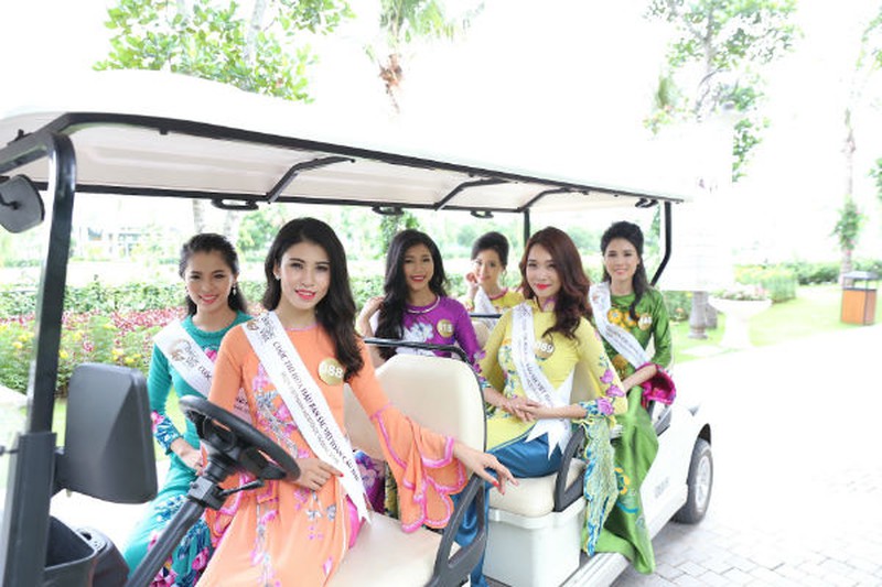 Người đẹp Hoa hậu bản sắc Việt toàn cầu khoe sắc ở FLC Vĩnh Phúc Resort - ảnh 5