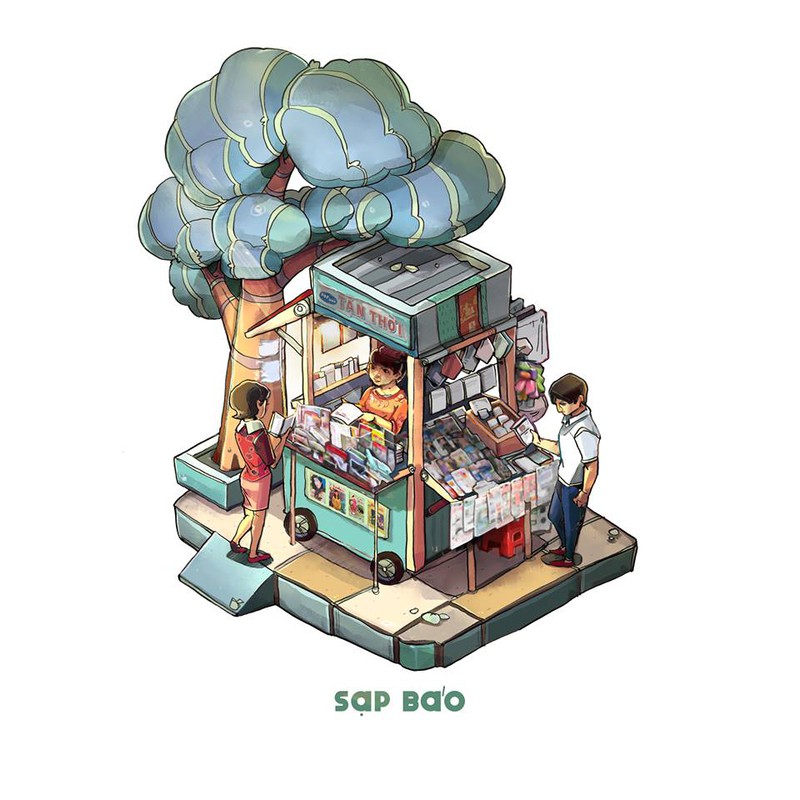 Ngắm những hình ảnh thân thuộc của “ Sài Gòn 3 mét vuông” - ảnh 1