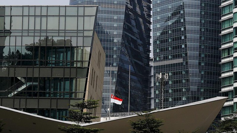 Ảnh: Khắp Singapore treo cờ rủ tiễn biệt ông Lý Quang Diệu - ảnh 9