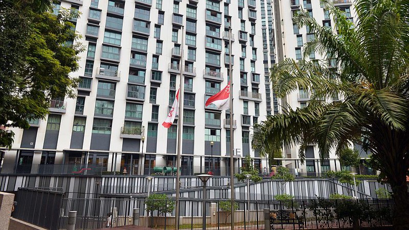 Ảnh: Khắp Singapore treo cờ rủ tiễn biệt ông Lý Quang Diệu - ảnh 6