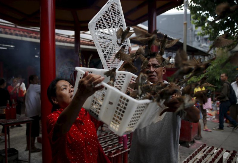 Người dân châu Á làm gì trong dịp Tết Bính Thân 2016? - ảnh 15