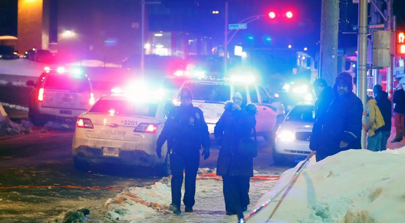 Hiện trường vụ xả súng nhà thờ Hồi giáo ở Canada khiến 6 người thiệt mạng - ảnh 1