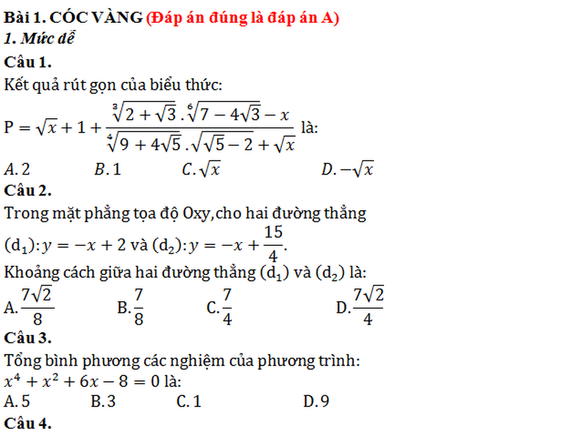 Đề thi Violympic Toán tiếng Việt lớp 9 năm 2015 cấp toàn quốc - ảnh 1