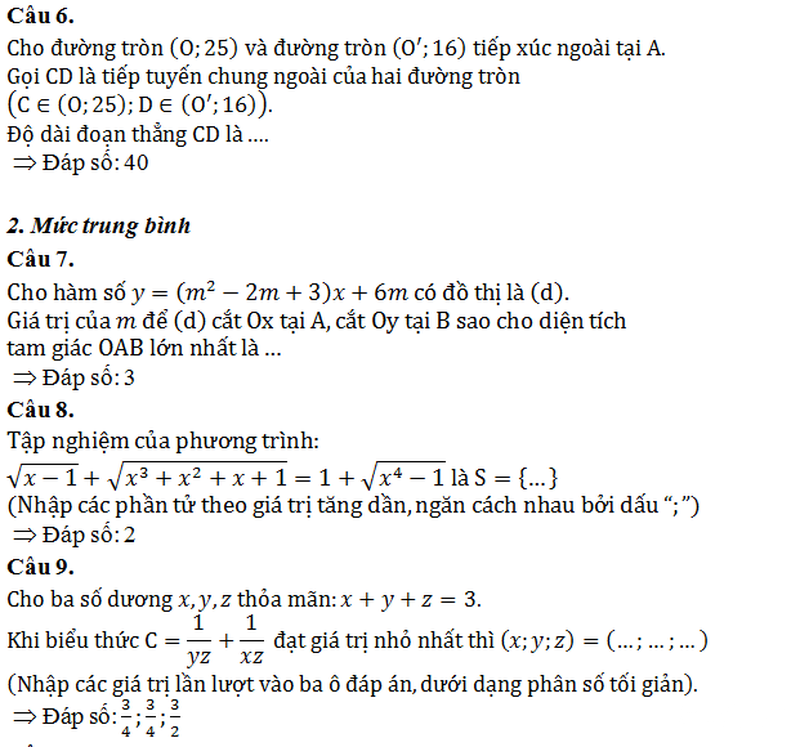Đề thi Violympic Toán tiếng Việt lớp 9 năm 2015 cấp toàn quốc - ảnh 5