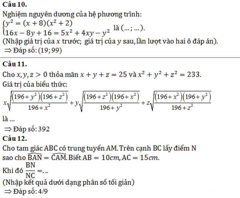 Đề thi Violympic Toán tiếng Việt lớp 9 năm 2015 cấp toàn quốc - ảnh 6