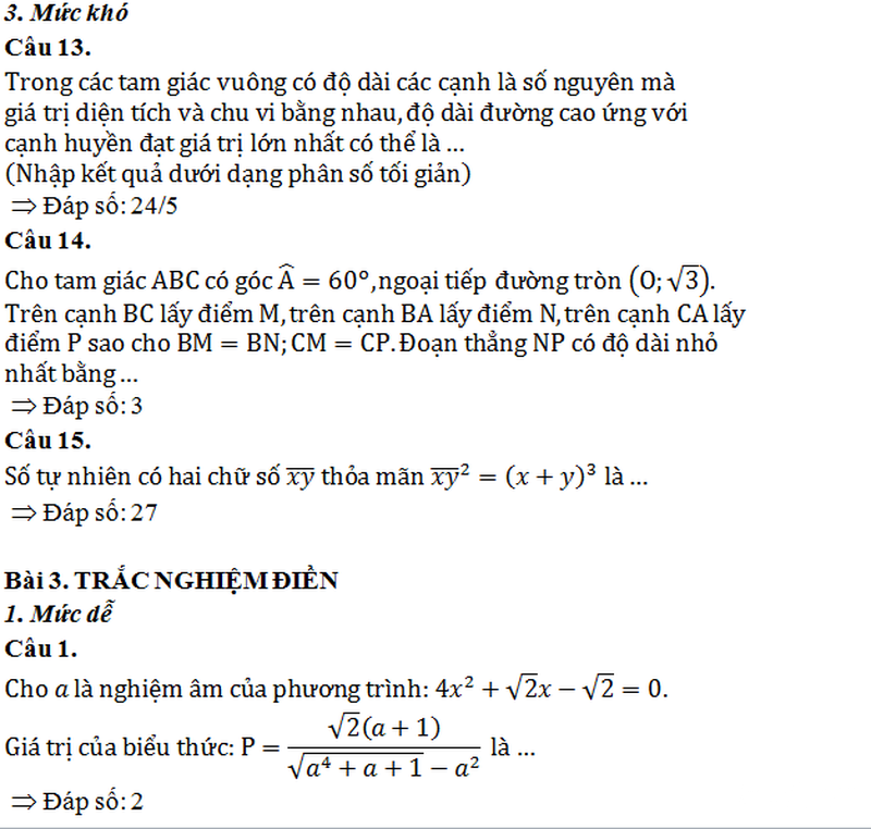 Đề thi Violympic Toán tiếng Việt lớp 9 năm 2015 cấp toàn quốc - ảnh 7