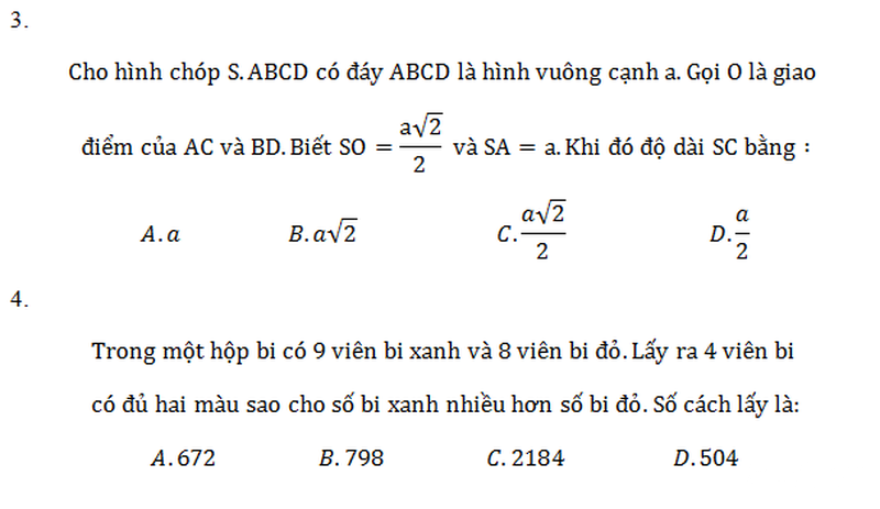 Đề thi ViOlympic Toán lớp 11 năm 2015 cấp toàn quốc - ảnh 2