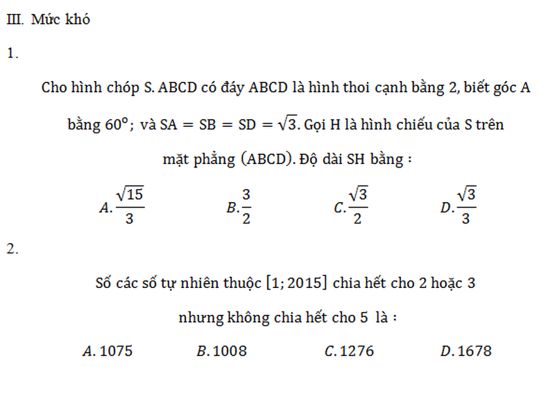Đề thi ViOlympic Toán lớp 11 năm 2015 cấp toàn quốc - ảnh 4