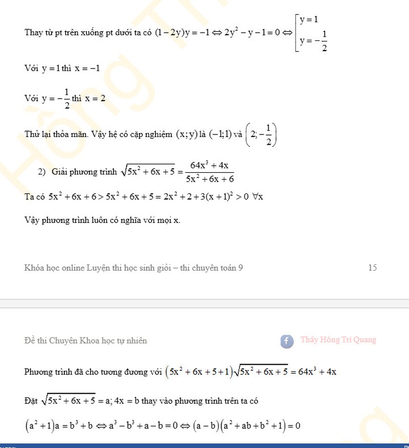 Gợi ý đáp án môn Toán vào 10 khối chuyên Khoa học Tự nhiên vòng 2 năm 2016 - ảnh 4