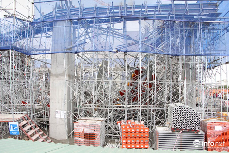 Bên trong công trình giàn giáo vừa đổ sập tại TP.HCM - ảnh 6
