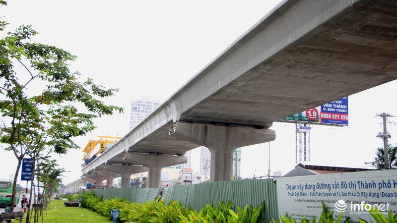 Cận cảnh lắp các đốt dầm 500 tấn cho tuyến metro Bến Thành - Suối Tiên - ảnh 13