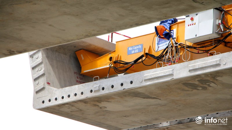 Cận cảnh lắp các đốt dầm 500 tấn cho tuyến metro Bến Thành - Suối Tiên - ảnh 6