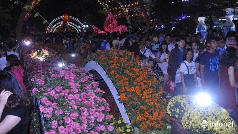 Hàng chục ngàn người đổ ra đường hoa Nguyễn Huệ ngày khai mạc - ảnh 10