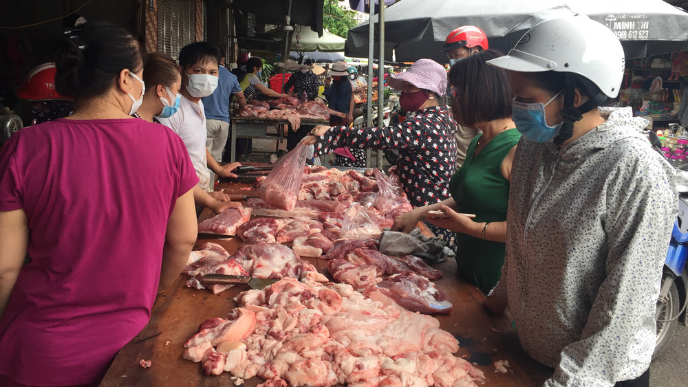 TP Bắc Giang, chợ, tăng giá, găm hàng, thực phẩm, tăng đột biến