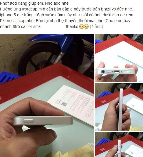 iPhone, mùa World Cup, rao vặt, trang tin, mua bán, hàng cũ