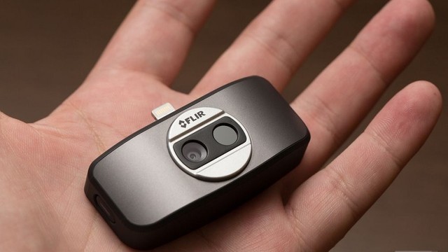 smartphone, nhìn xuyên bóng tối, Flir One, iPhone, bức xạ nhiệt