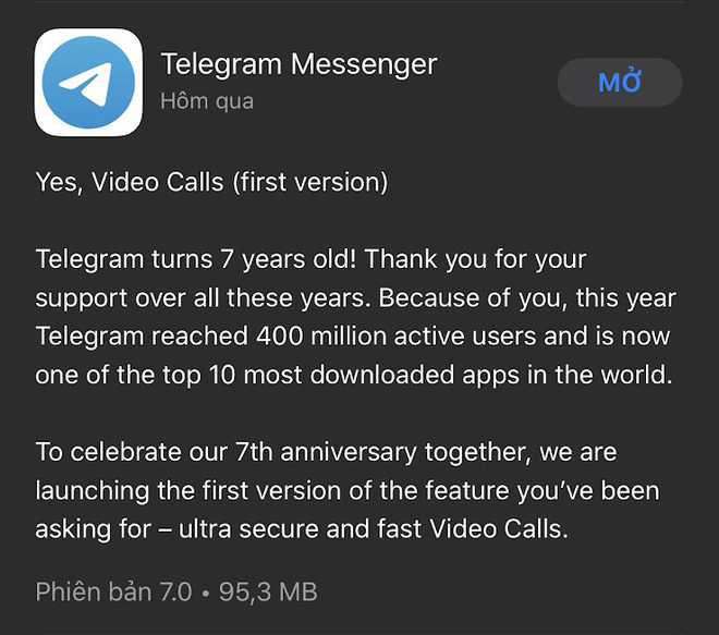 Sau 7 năm, Telegram đã cập nhật tính năng video call - Ảnh 2.