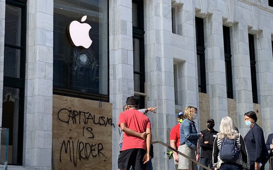 Lo sợ bạo động, Apple Store khắp nước Mỹ