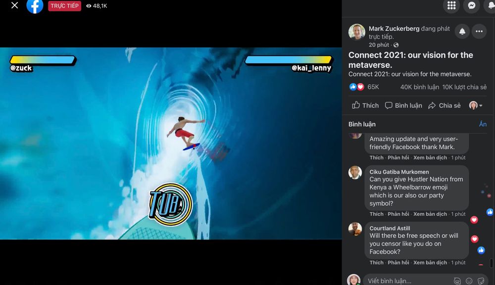 Netizen cà khịa CEO Facebook vì livestream thua một hiện tượng mạng Việt Nam với số người xem live cao gấp 5 lần, đạt cả kỷ lục! - Ảnh 2.