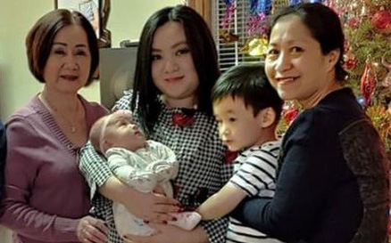 “Baby Xuan Mai” is now a mother of three children, how is life after 17 years of settling in the US?