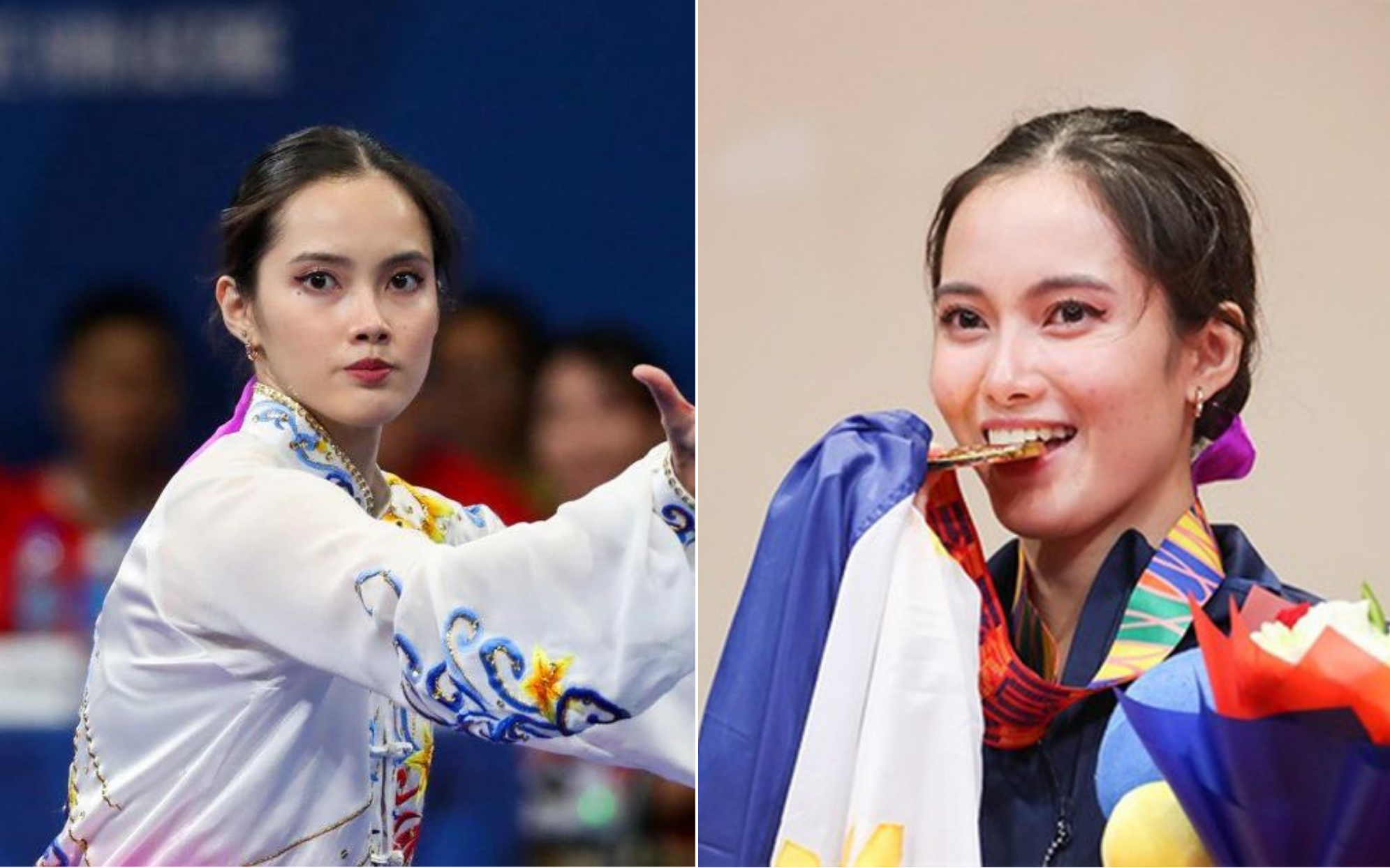 The beauty of “Philippine goddess” at SEA Games 31: Martial arts girls can still be so attractive!