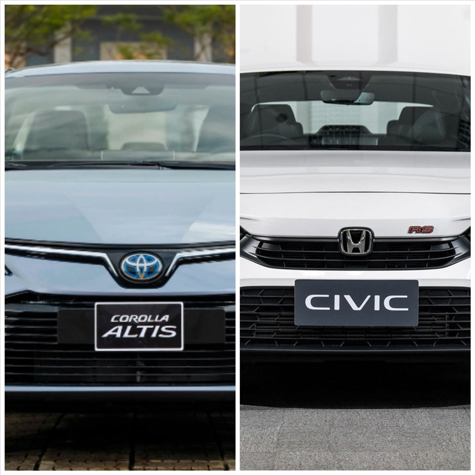 Chênh 10 triệu, chọn Toyota Altis 1.8HEV hay Honda Civic RS?
