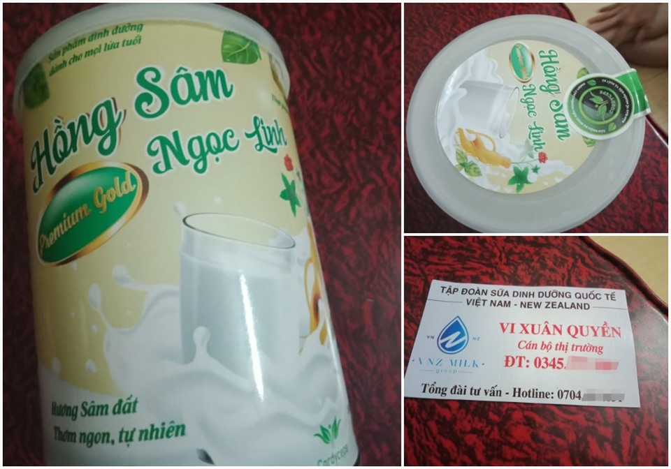 Sản phẩm sữa Hồng Sâm Ngọc Linh do Tập đoàn