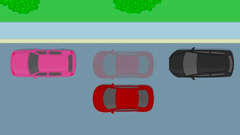 Đỗ xe song song là một kỹ thuật đưa xe vào khoảng trống khi 2 đầu bị chặn bởi vật cản hoặc các phương tiện khác. Nguồn: Vũ Tuấn
