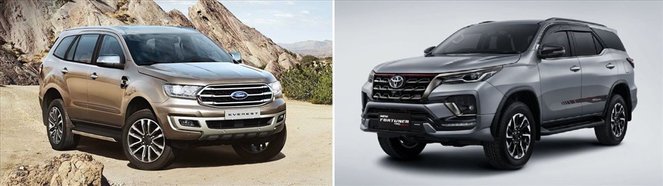 SUV 7 chỗ: Nên chọn Ford Everest hay Toyota Fortuner?