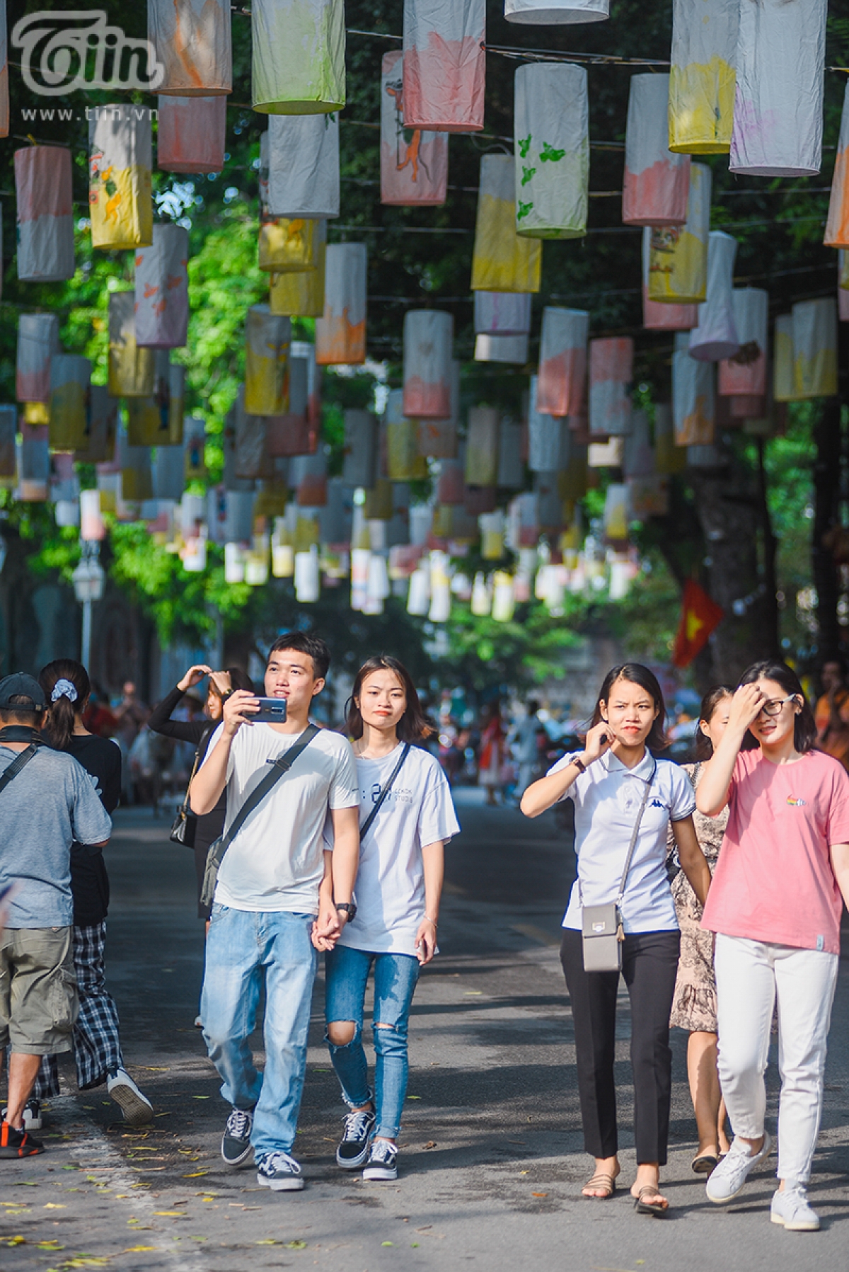 Youths enjoy going there to capture beautiful sights from the street and appreciate the colourful lanterns on show.