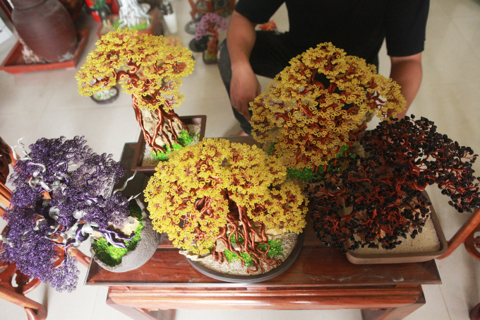 Mỗi tác phẩm có một dáng thế khác nhau