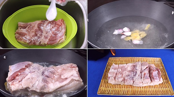cách làm thịt heo quay giòn bằng nồi chiên không dầu