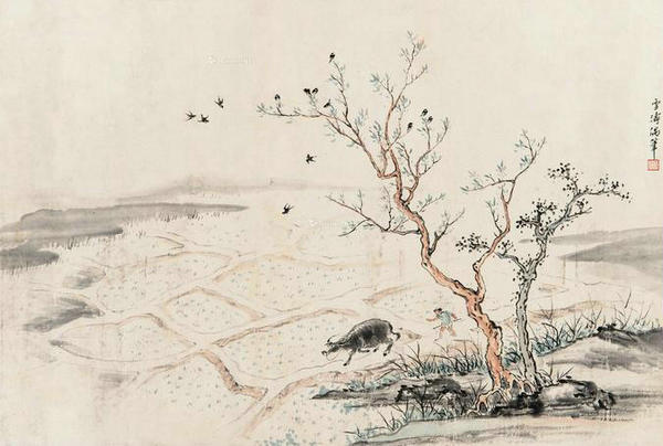 Phong tục này ở Thiểm Tây được tổ chức ngay trước khi bắt đầu mùa xuân. Chính quyền địa phương thuê các nghệ nhân lành nghề và tập hợp họ để xây dựng khung của một con trâu bằng các thanh tre và chân bằng gỗ. Sau đó, các nghệ nhân dán giấy màu hoặc sơn để tạo hình ảnh rồi lập bàn thờ để cúng bái.