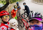 Cycling around West Lake, a healthy trend in Hanoi