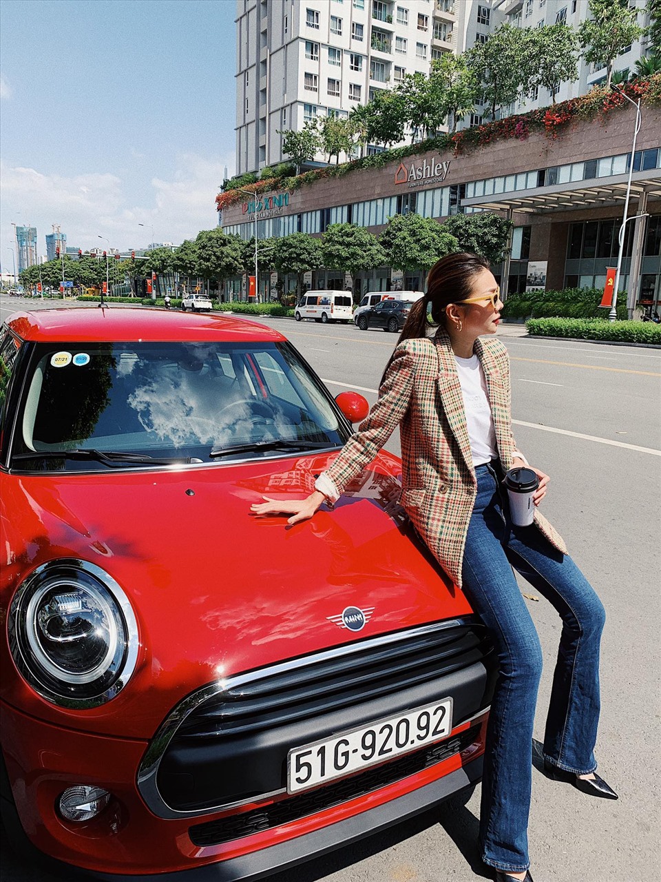 Xe MINI One độc đáo của Thanh Hằng. Ảnh: NSCC