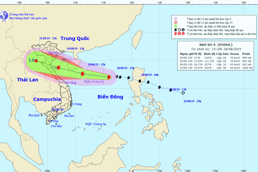 Thanh Hóa cấm biển trước diễn biến phức tạp của bão số 4