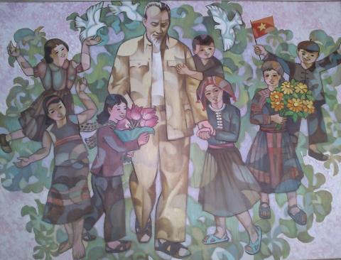 Những hình ảnh Bác Hồ từ góc nhìn cảm xúc của các họa sĩ - ảnh 17