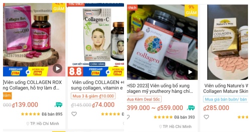 Cẩn trọng với Collagen 'xịn' gắn mác hàng xách tay kinh doanh trên mạng