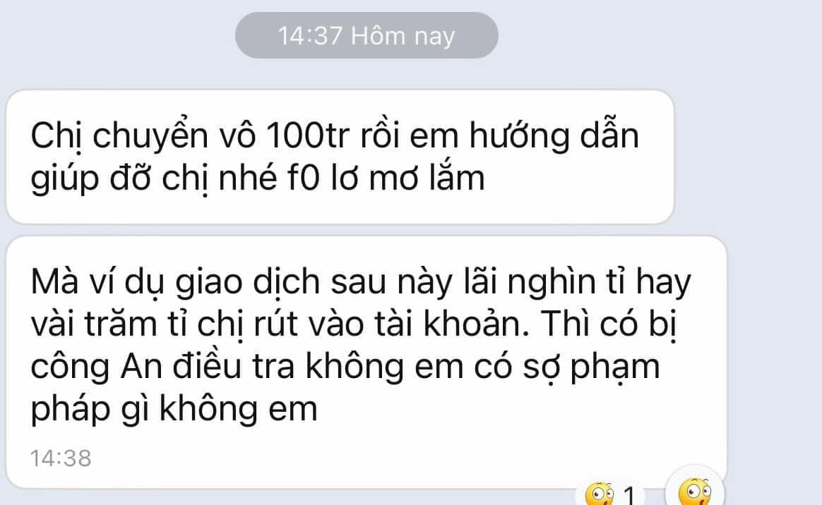 Câu hỏi có phần ngô nghê của một F0 đích thực.