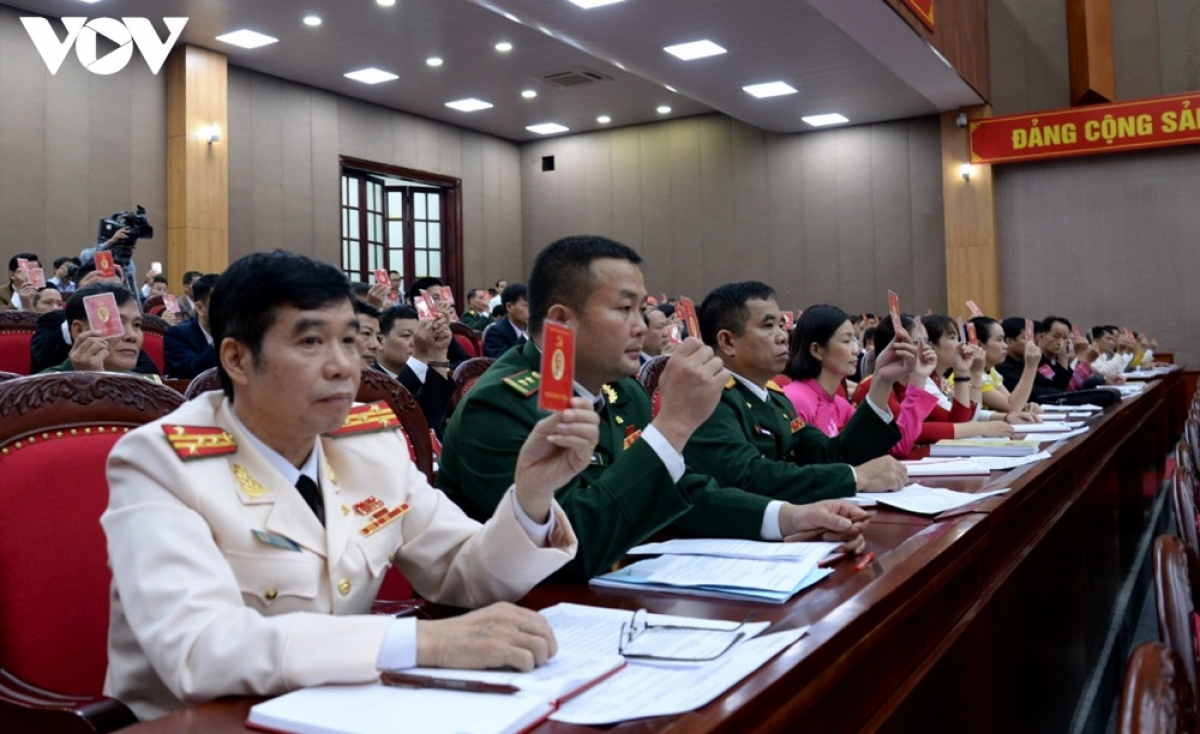 Biểu quyết thông qua 24 chỉ tiêu chủ yếu của Đại hội