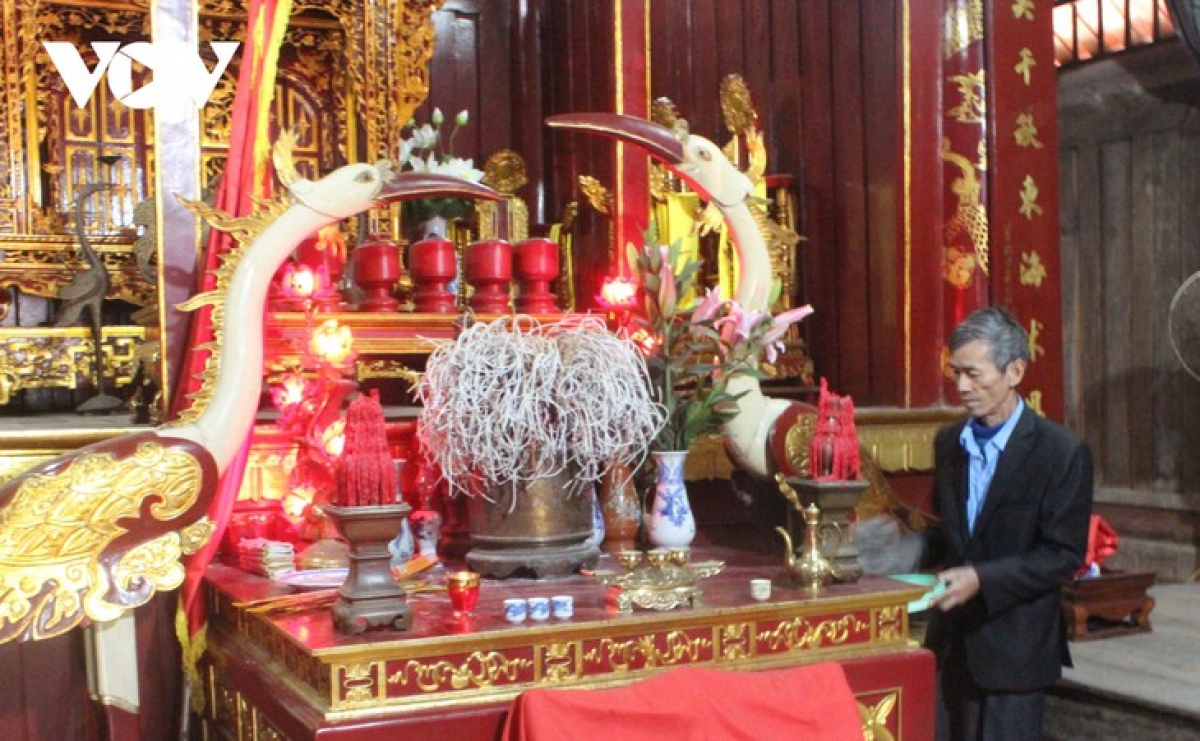 Nguyen Van Them is the caretaker of Tra Co communal house.