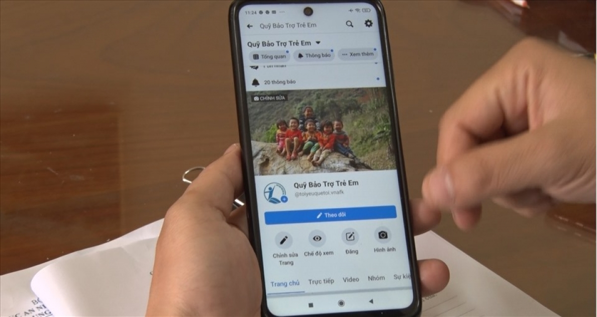 Một Fanpage lừa đảo. Ảnh CACC.