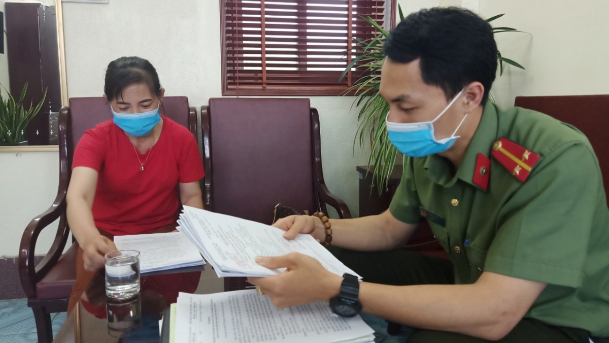 Công an tỉnh Quảng Ninh làm việc với bà P.T.H.