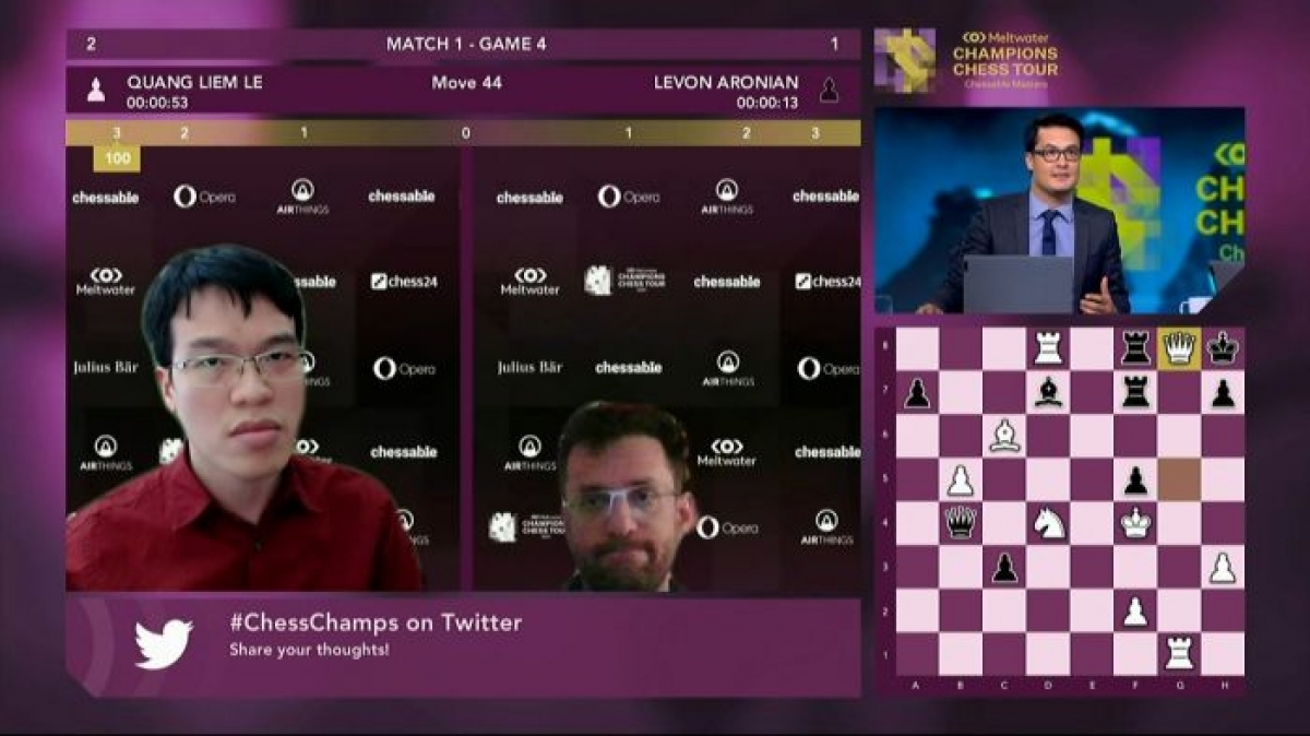GM Liem enters Chessable Masters after tiebreak points