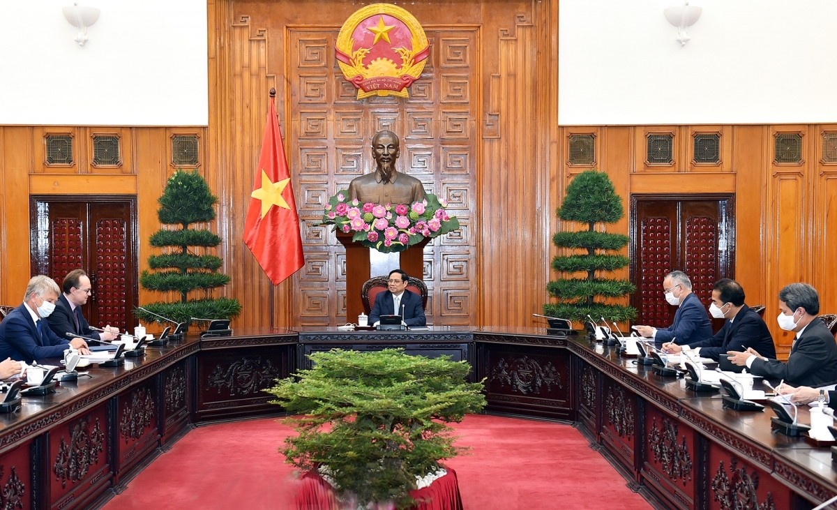 PM Pham Minh Chinh affirms Vietnam's readiness to create favourable&nbsp;conditions for foreign investors, including those from Russia -&nbsp;(Photo: VGP)