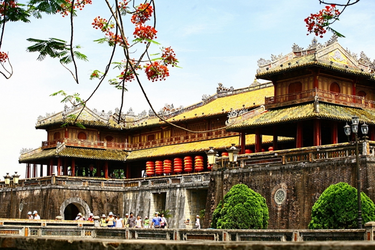 Hue Imperial Citadel (Dai Noi) in the central province of Thue Thien-Hue 