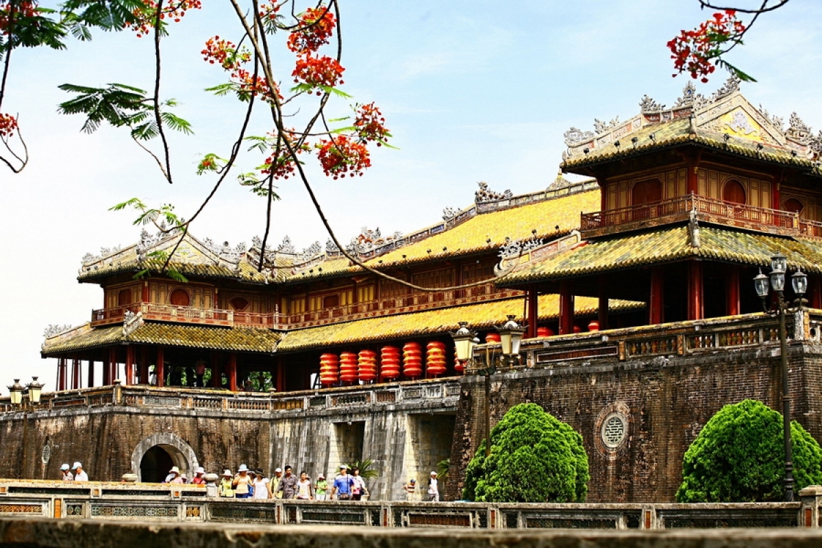 Hue Imperial Citadel (Dai Noi) in the central province of Thue Thien-Hue
