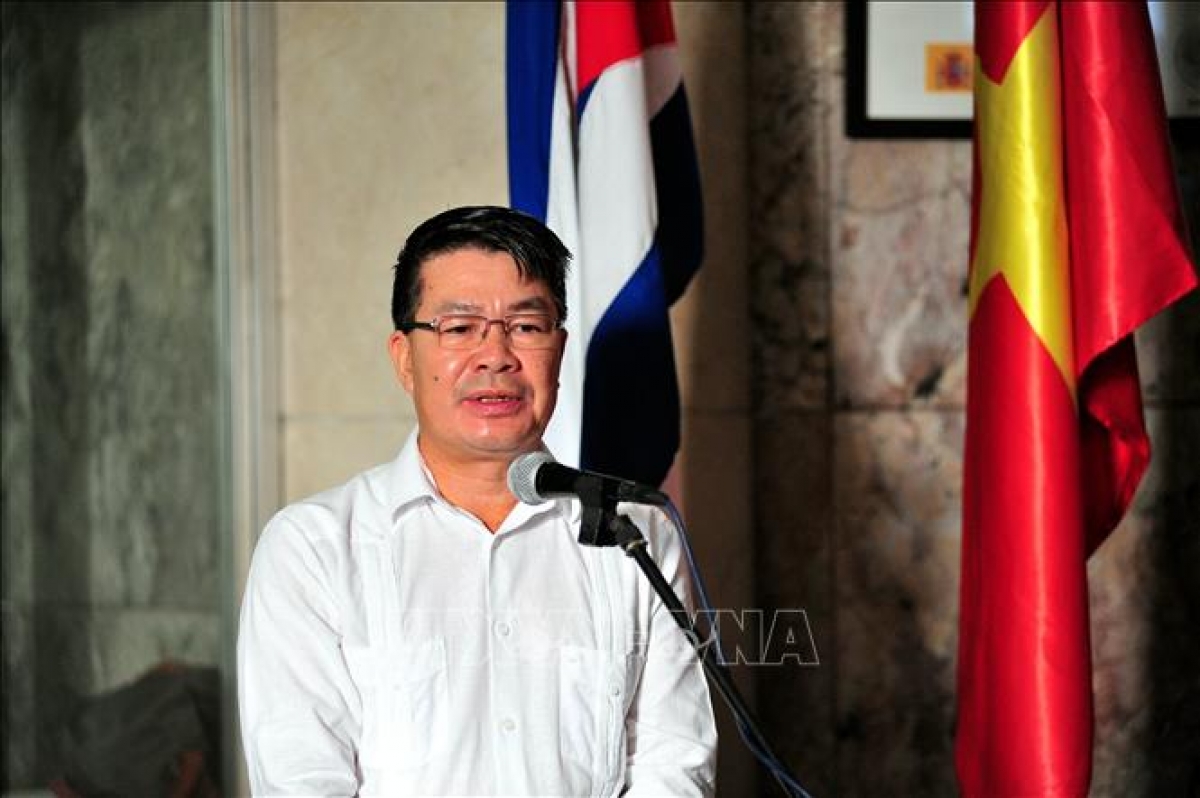 Đại sứ Việt Nam tại Cuba Lê Thanh Tùng (Ảnh: TTXVN)